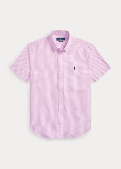 Camisa Polo Ralph Lauren Classic Fit Seersucker Homem 04936-CAOM